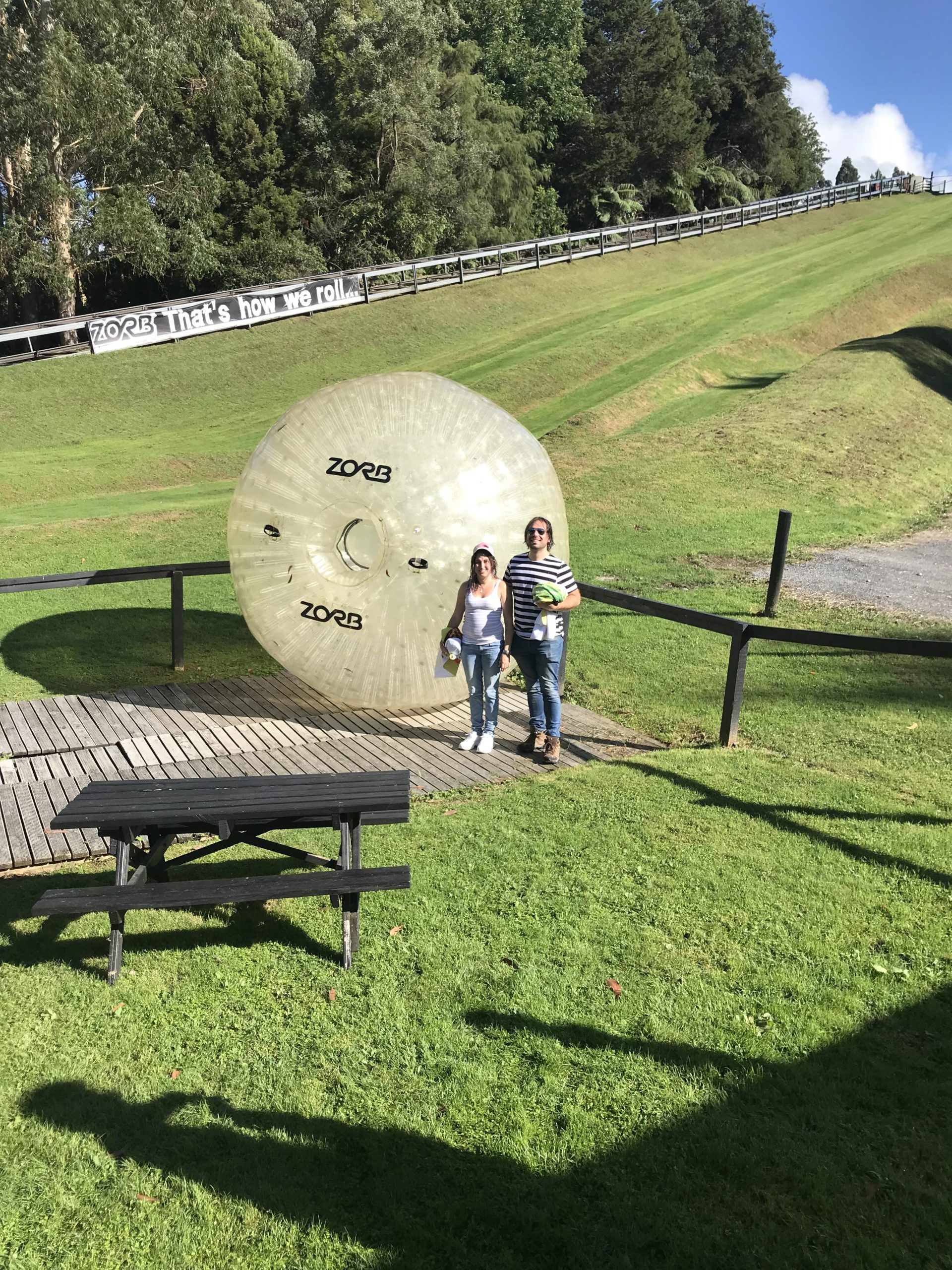 Zorbing in New Zealand