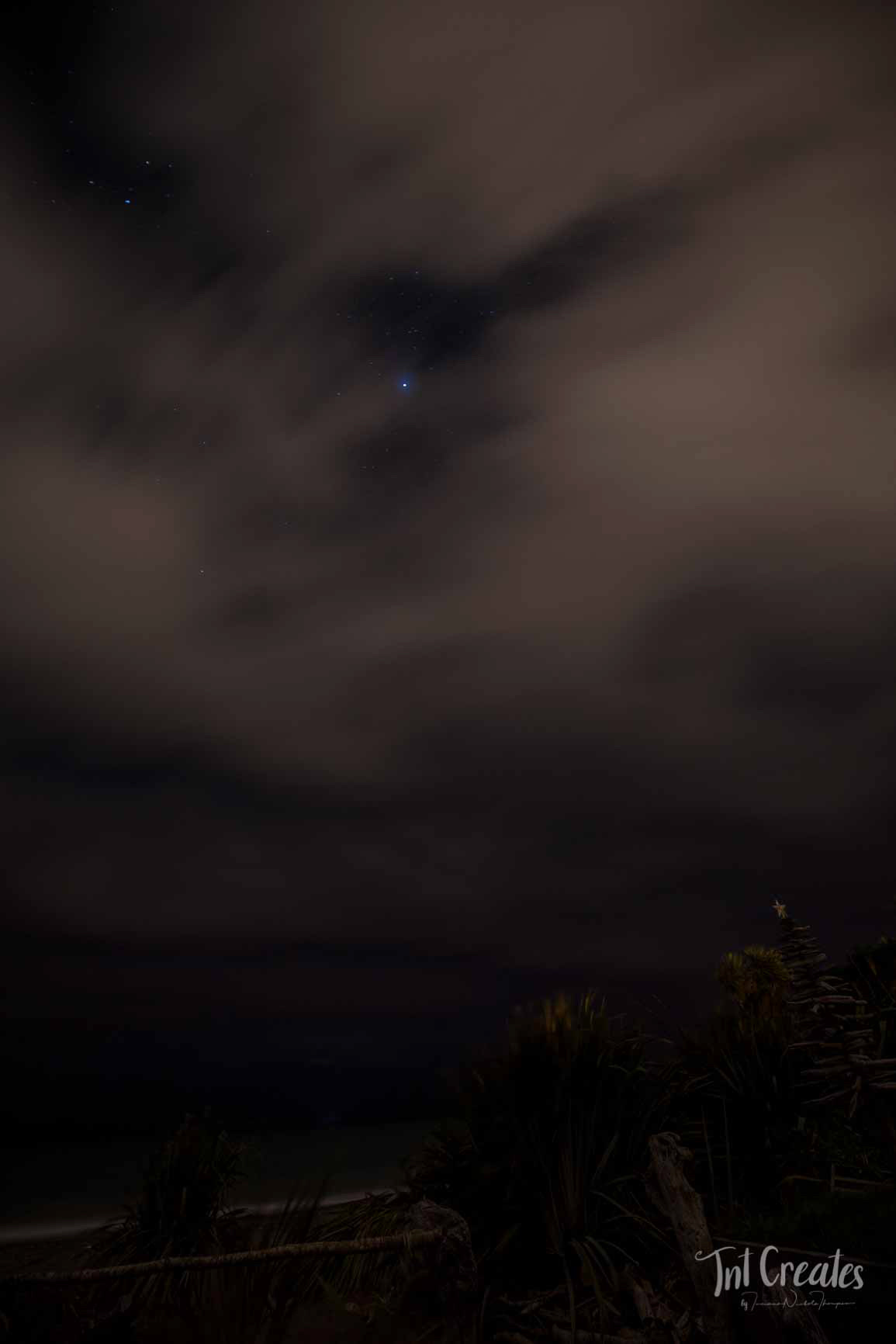 Night Beach shot hokitika New Zealand Trip