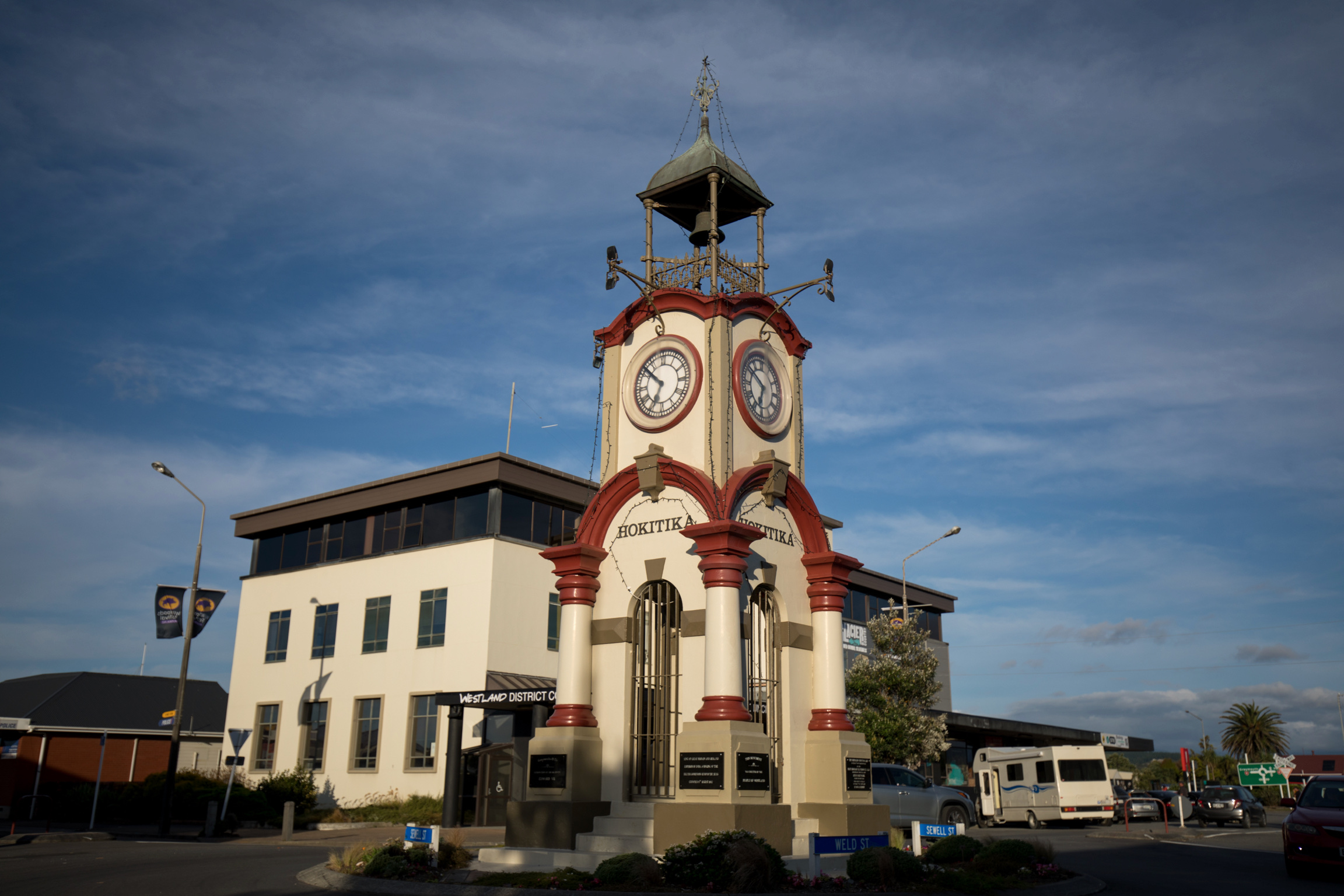 Hokitika Town center New Zealand Trip