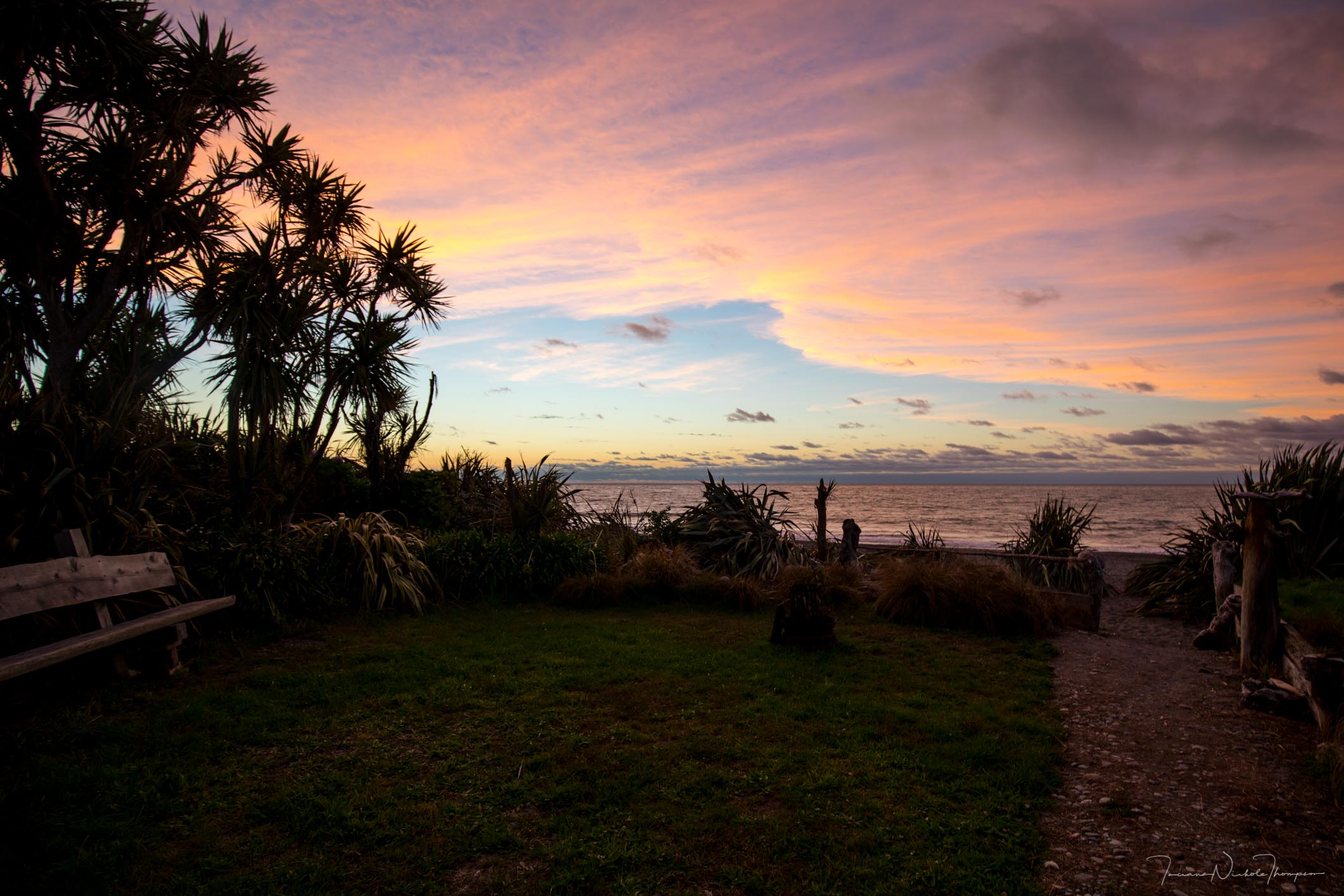 sunset view New Zealand Trip