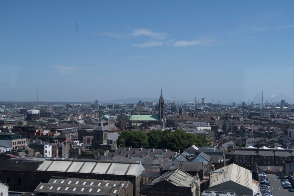 view form the gravity bar at Guinness Storehouse and Brewery