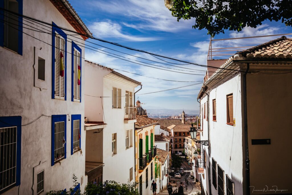 walking through Granada
