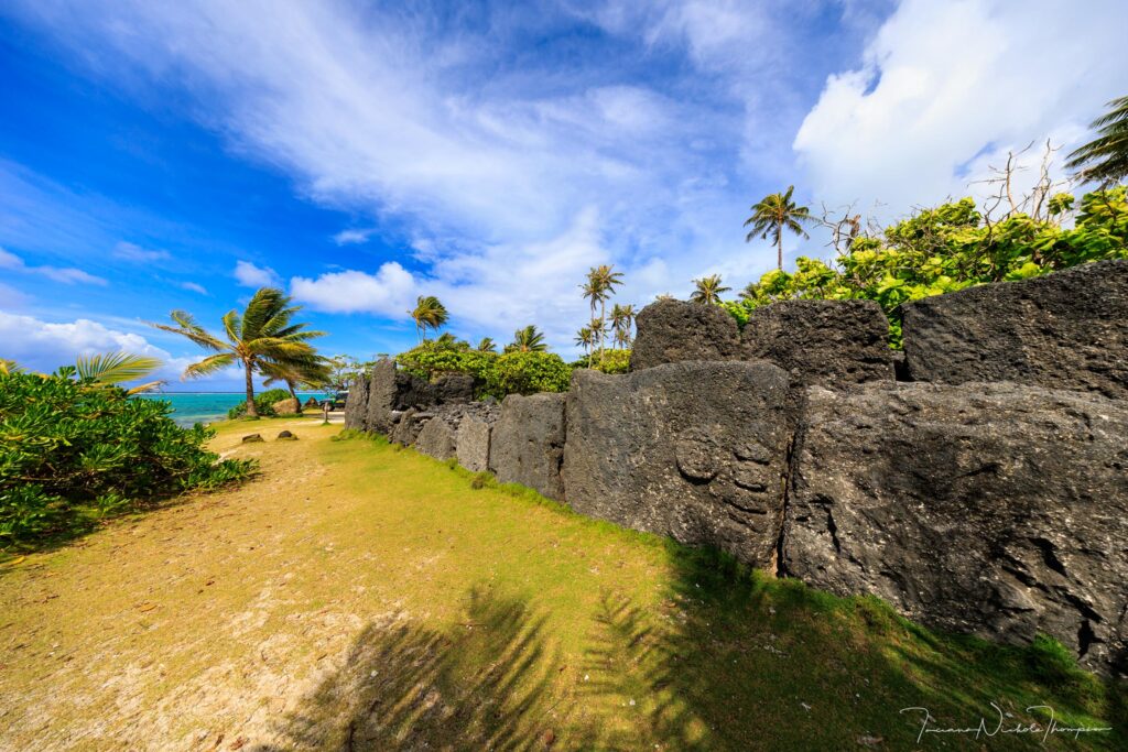 Architectural site in Huahine Tahiti