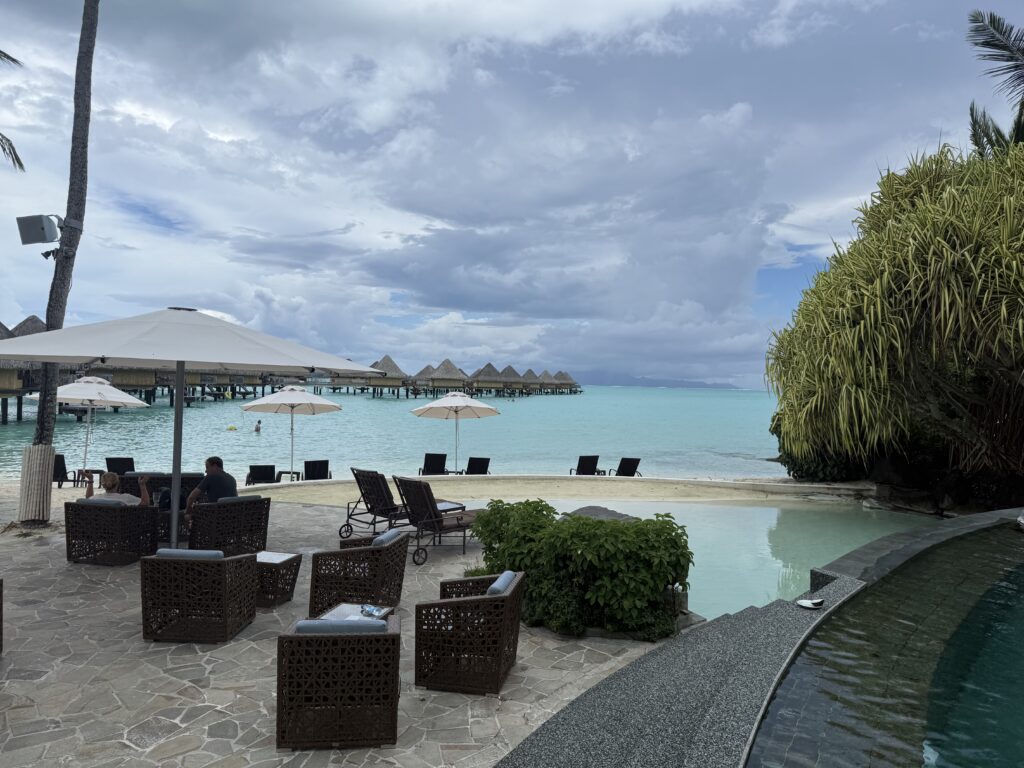 Bora Bora Le Moana Resort view.