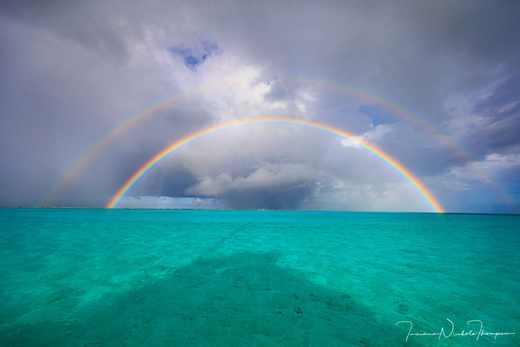 double rainbow in Tahiti, French Polynesia